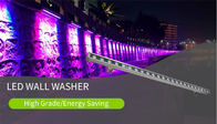 12W 18W 24W 36W Aluminum LED Wall Washer 7000K Dmx RGB