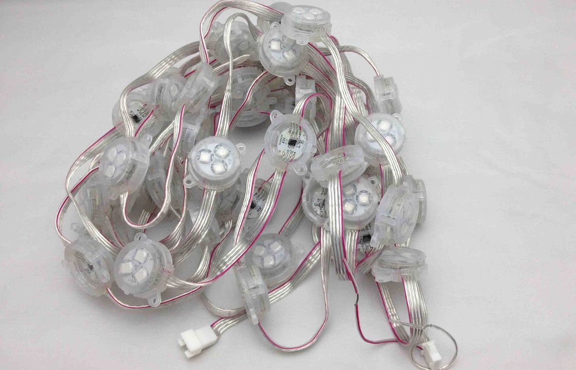 Outdoor DMX512 Paralleled RGB Light String LED Pixel Module With PC Material Shell