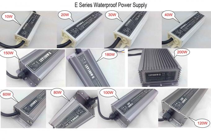 High Efficiency Waterproof LED Power Supply , 24 V 8.3A 200W Waterproof LED Driver 0