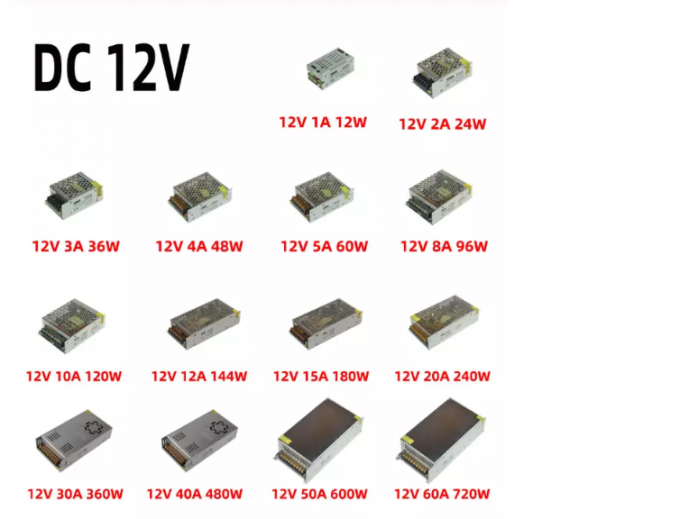 12V 24V 48V 5A 10A 15A IP43 OLP AC DC Switching Power Supply SCP 1