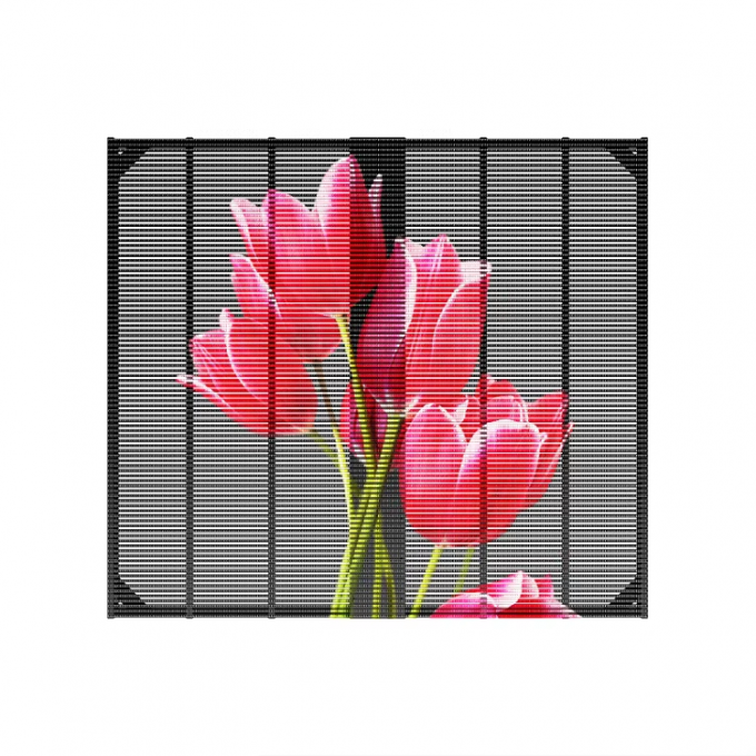 High Transparency LED Transparent Screen Full Color Advertising Glass ...