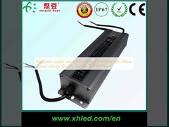 led power supply  with led point light LPV100W 100-240vac output voltage 12v 24v 36v 48v 190*49*34mm 