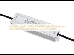 Indoor and Outdoor 400W 12V Led Driver Led Power Supply High Quality IP67 Waterproof for Decorative Lights