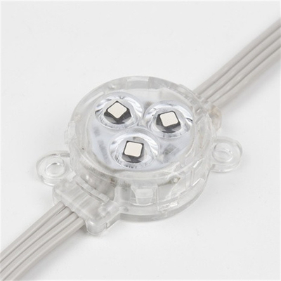 30mm DC12V 0.75W Waterproof LED Point Light With IP67 RGB SMD3535