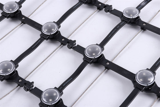 RGB Color DC12V LED Mesh Screen SMD3535 With IP67 For Some Buildings