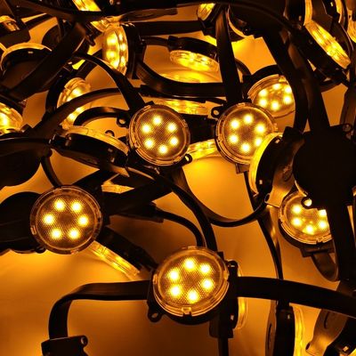 High Brightness 50mm Pixel LED Point Light Single DMX 512 Theme Decorative Building
