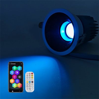 60W LED Atmosphere Spotlight Holiday Remote Control High Lumen RGBW