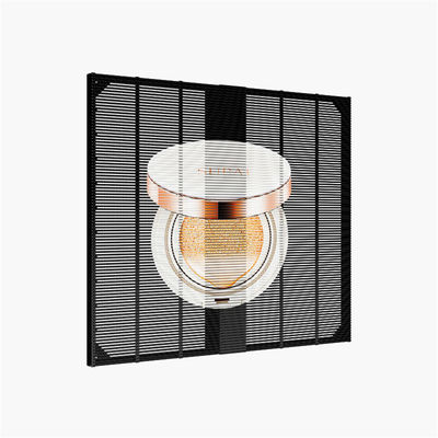 Indoor Aluminum Cabinet Transparent Glass LED Mesh Screen for Elevator Advertising in Shopping Malls and Retail Stores