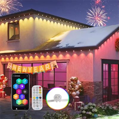 DC12V Addressable Christmas Permanent Outdoor Eaves Light Smart House Exterior Led Pixel Eave Light