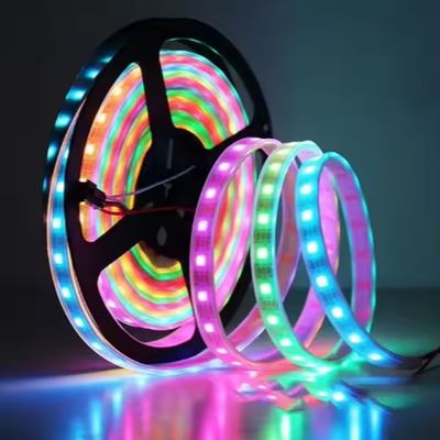 Super Bright 120 LED Smart RGB Strip Light Warm White 24V Outdoor Waterproof Cob  Addressable Rgb Led Strip