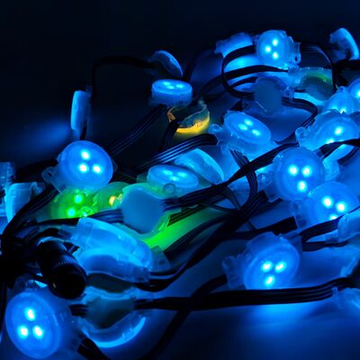 25mm IP67 Waterproof RGB LED Point Light with DMX512 Control and 120° Beam Angle for Indoor Outdoor Screens