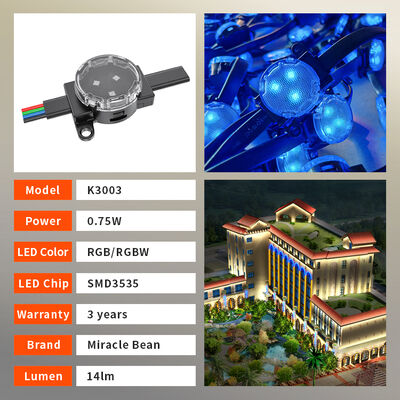 30mm IP67 Waterproof High Temperature Resistant LED Pixel Light for Architectural Facade Lighting