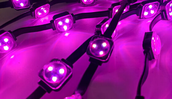 30mm RGBW LED Pixel Light IP67 Waterproof DC12V Outdoor Point Light for Building Facade