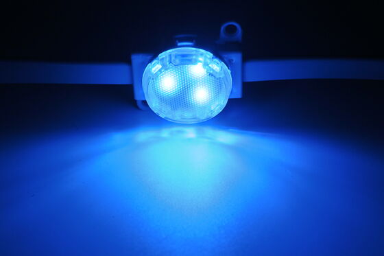 30mm 12V IP67 Waterproof LED Point Light with 120 Degree Beam Angle and RGBW Color Made of PC Material