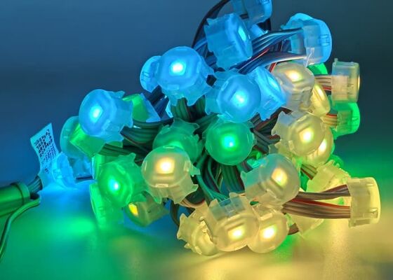 IP67 Waterproof RGB 20mm DC12V LED Point Light Flexible PC Material Lighting