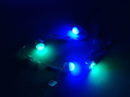33mm Diameter IP67 Waterproof Full Color RGB LED Point Light for Outdoor Amusement Park Decoration