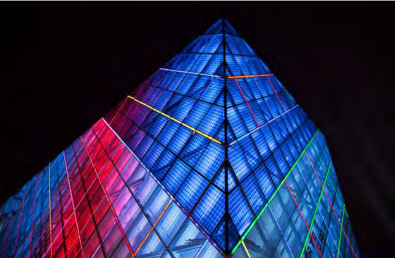 4000nits DMX512 Led Flexible Curtain Screen 204W Outdoor