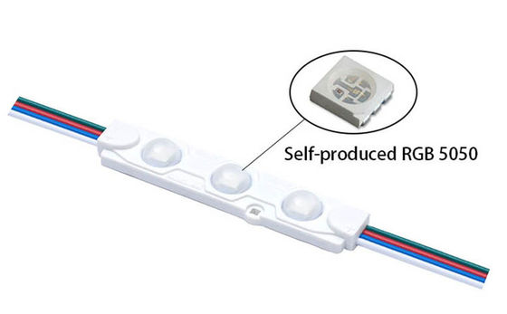 Waterproof DC12V 0.72W RGB Led Module Lights SMD5050