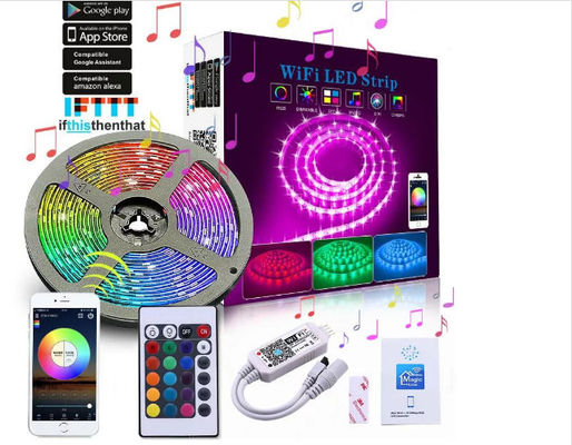 10m SMD 5050 RGB LED Strip ABS Body Smart Phone App Control Decorative Lighting