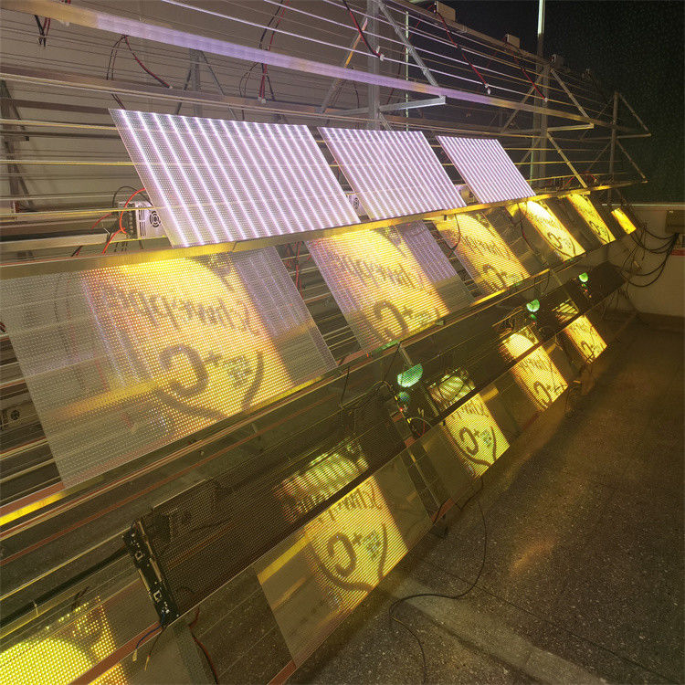 Flexible Transparent Glass LED Screen Wall Indoor Advertising ...