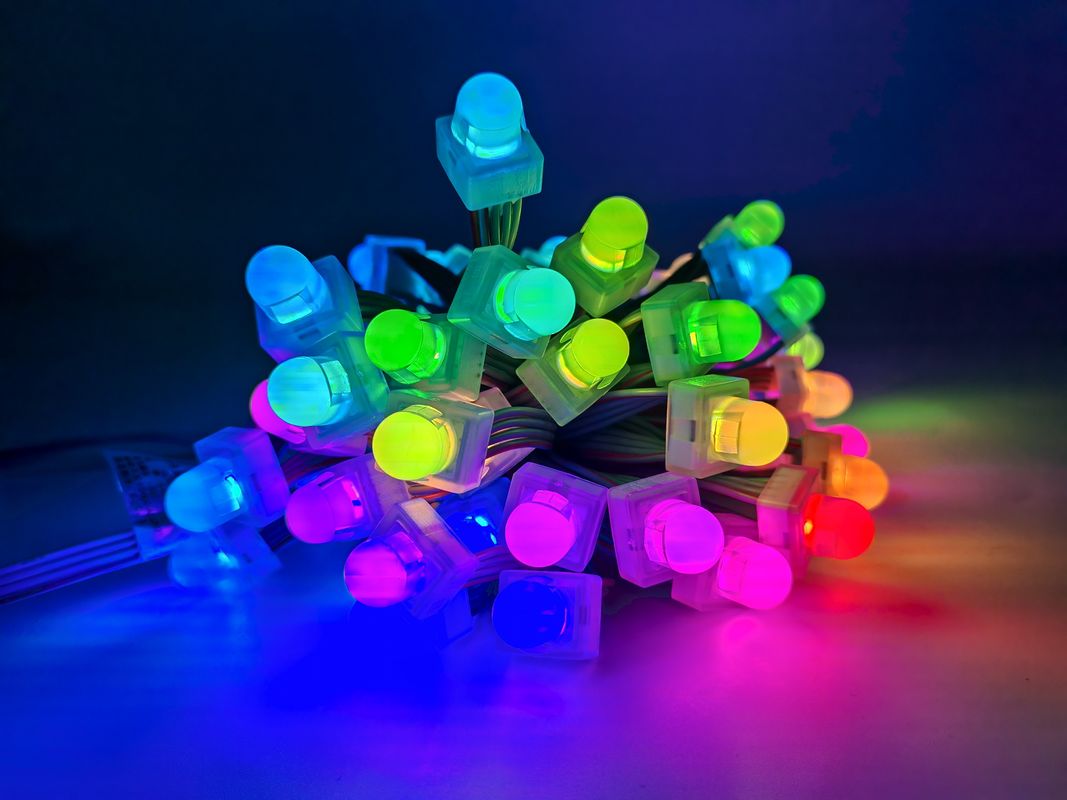 Square LED Pixel Module Light 12mm 0.3W DC12V 160 Degree for Customized ...