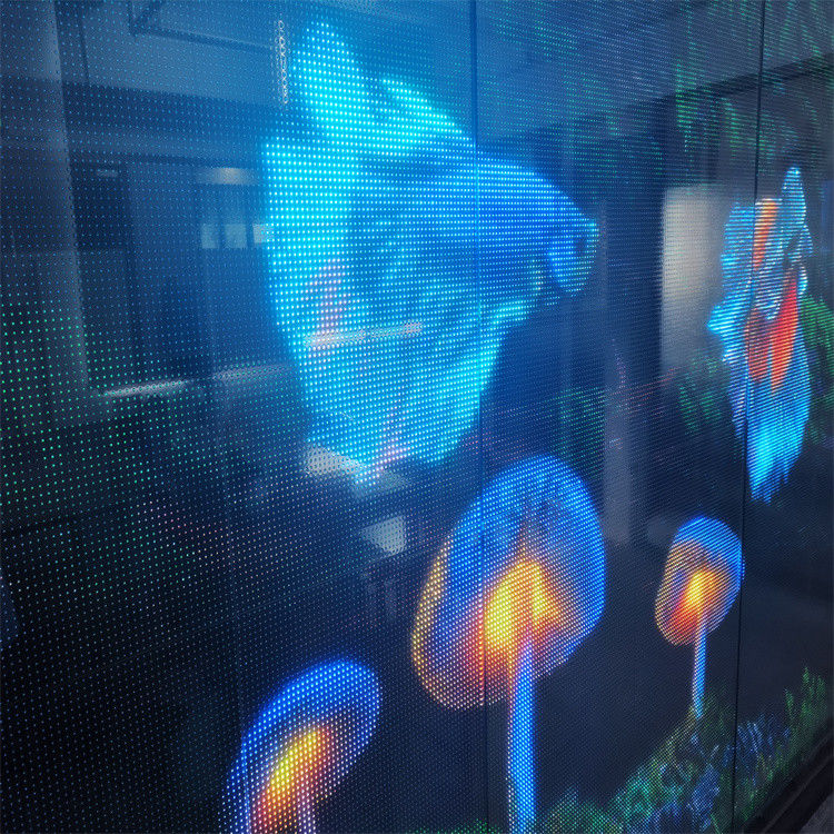 High Transparency Rate P6 Transparent Film Screen for Business 50000hrs ...