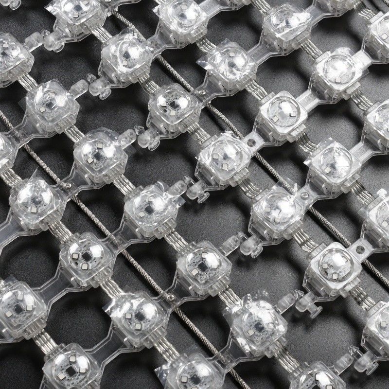 Permanent Waterproof 20mm LED Point Light LED Mesh Screen for Outdoor ...