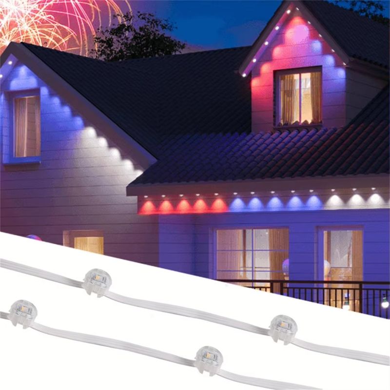 DC12V Addressable Christmas Permanent Outdoor Eaves Light Smart House ...