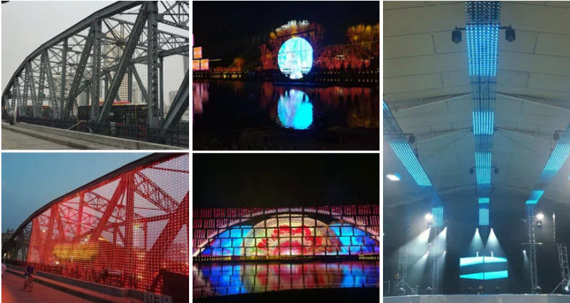 P100 LED Point Light Source Screen Full-color Advertising Screen Dmx512 ...