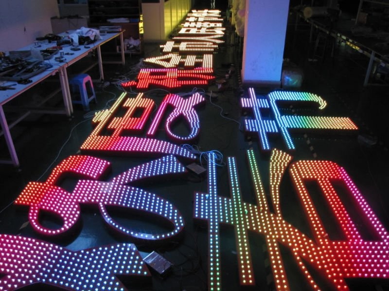 IP67 12mm 5V RGB Full Color Led Modules Outdoor Advertising Lighting ...