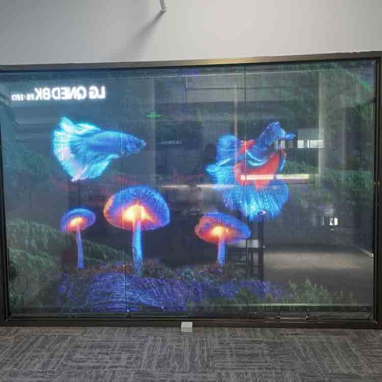 Indoor Transparent LED Film Display Full Color Flexible Transparent LED ...