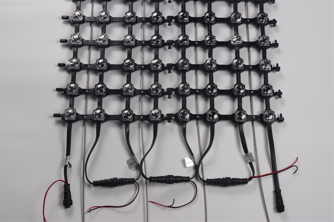 P50 P62.5 P125 Pixels RGB LED Mesh Screen Waterproof Indoor / Outdoor ...