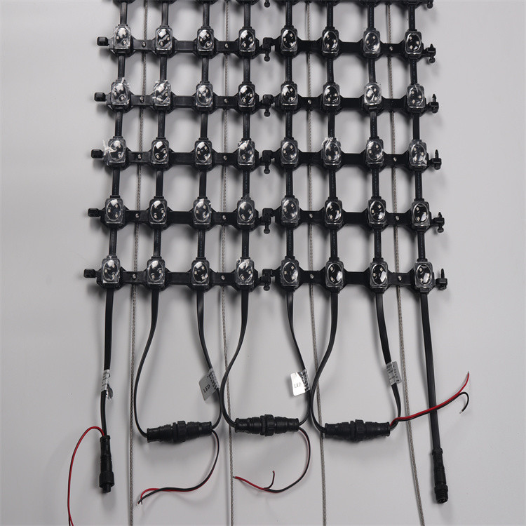 LED Mesh Display Screen Full Color Flexible P50 Waterproof Led Mesh Screen