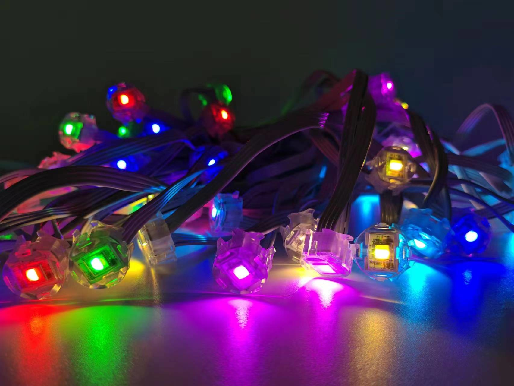 RGB LED Pixel Point Light Waterproof Dimmable Kits Display Pixel Rgb ...