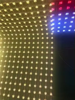 P50 Pixels Mesh Led Screen Display IP67 SMD3535 DC12V 80W RGB LED Net ...