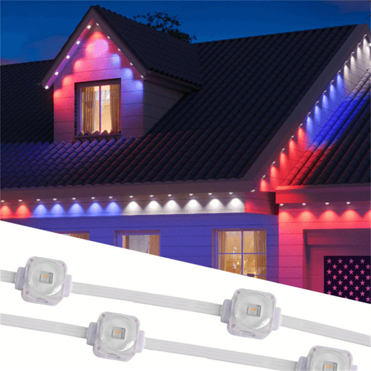 Permanent Outdoor RGB String Lights Waterproof for Ambient Temperature ...