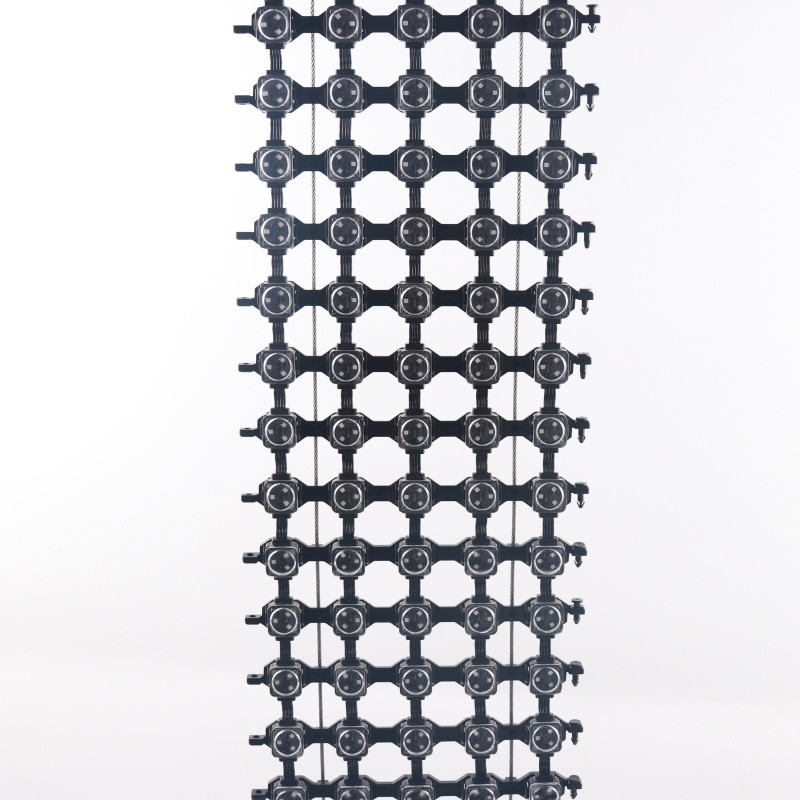 Full Color Outdoor Led Pixel Grid Screen Led Mesh Curtain with Epistar ...