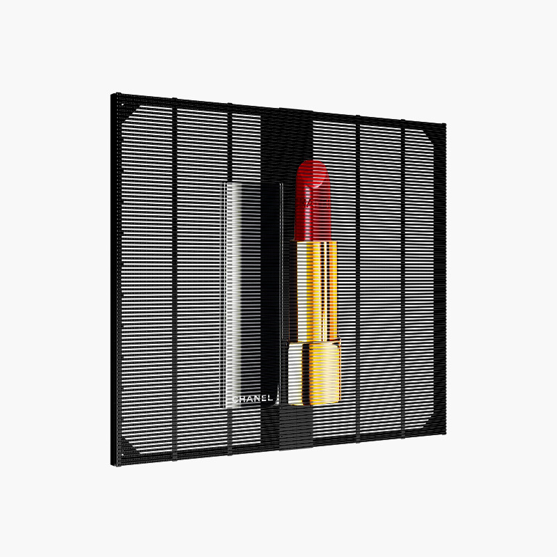 High Transparency High Brightness Transparent Mesh Led Display Screen ...