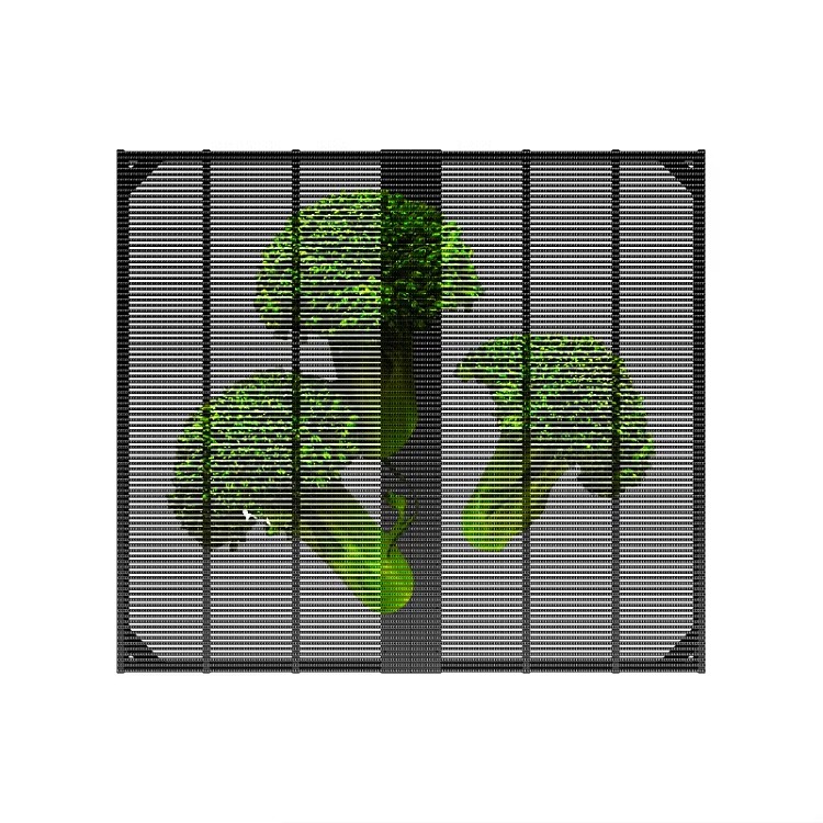 High Transparency LED Transparent Screen Full Color Advertising Glass ...