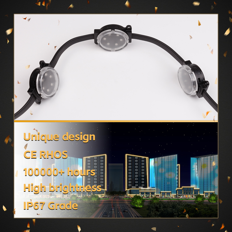 40mm IP67 LED Point Light Source Waterproof Pixel Light Smart Control ...