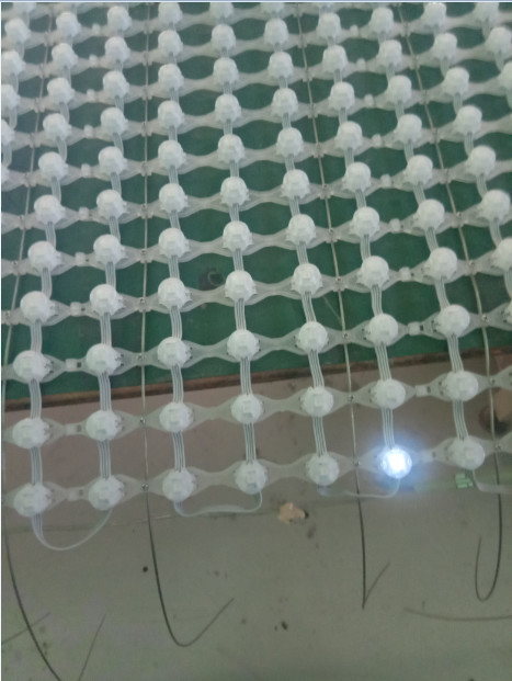 Led Screen Led Mesh Display Full Color Flexible P50 Waterproof Led Mesh ...