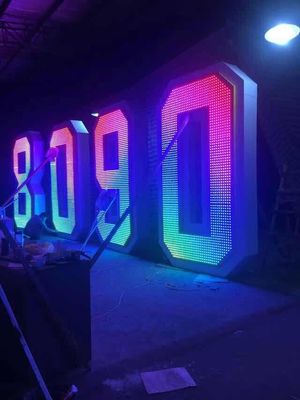 Super Colorful Effect Front Sign Letters For Amusement Park , Club , Bar