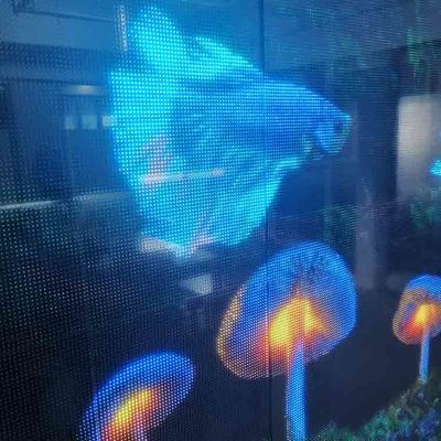 P6.25 Flexible LED Transparent Film Screen Indoor Soft Adhesive Super Slim LED Display