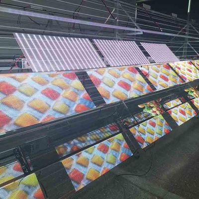 Sticky Flexible Film LED Display Adhesive LED Transparent Film Screen For Glass