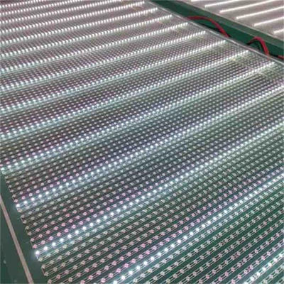 Advertising P20 Flexible Transparent LED Film Super Slim With PCB Board Easy Installation