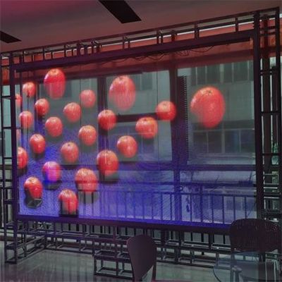 Film Led Display Led Film Screen P16 Placa Flexible Soft Module Transparent Led Screen