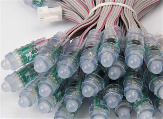 RGB Full Color Led Pixel Lights 12MM Led Pixel Strings 0.3W IP67 Internal Protection