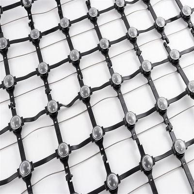 P50 Pixels Mesh Led Screen Display IP67 SMD3535 DC12V 80W RGB LED Net Screen