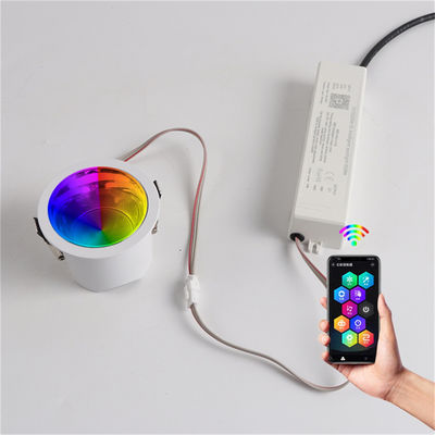 Circular LED Down Lights 60w Office Ceiling Embedded Indoor Lighting