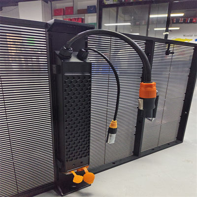 Transparent Led IP67 RGB P2.6 Grille Mesh Screen Indoor Shop Window Advertising Curtain Outdoor Transparent Screen